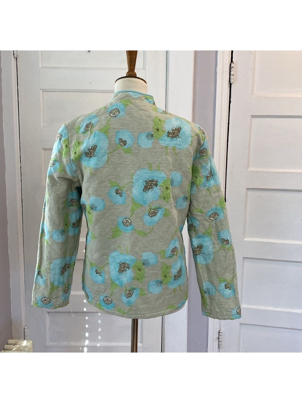 Reversible Silk Blend Quilted Jacket, Size S - Picture 5 of 17